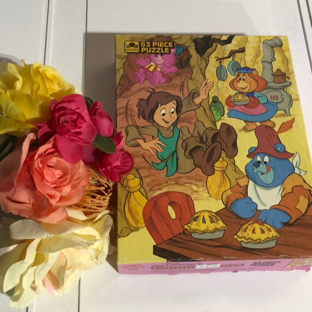 Disney Gummi Bears Cartoon Puzzle 1986 Gummi Bears Puzzle Vintage Disney